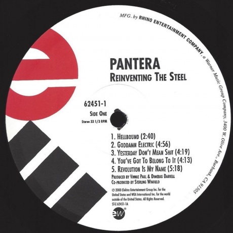 Pantera - Reinventing The Steel (0081227974329) виниловая пластинка - фото 3