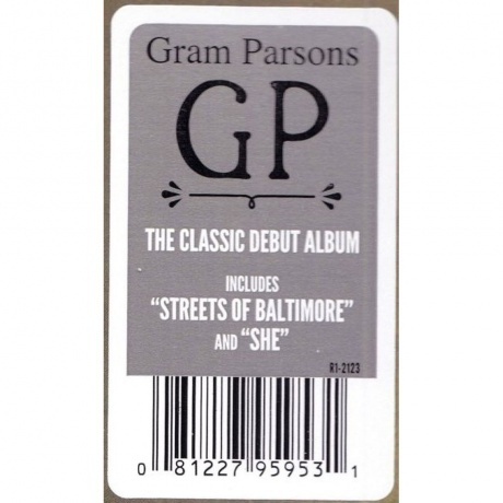Gram Parsons - GP (0081227959531) виниловая пластинка - фото 7