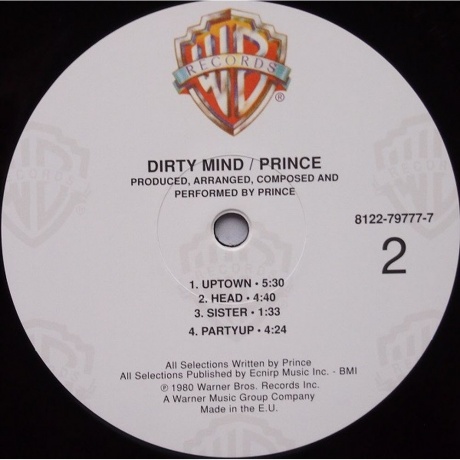 Prince - Dirty Mind (0081227977771) виниловая пластинка - фото 4