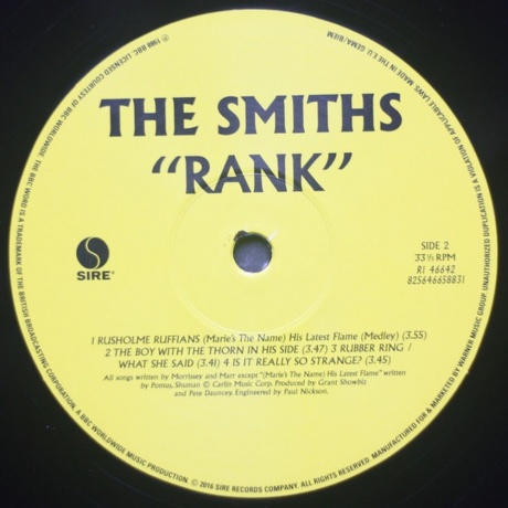 The Smiths - Rank (0825646658831) виниловая пластинка - фото 4