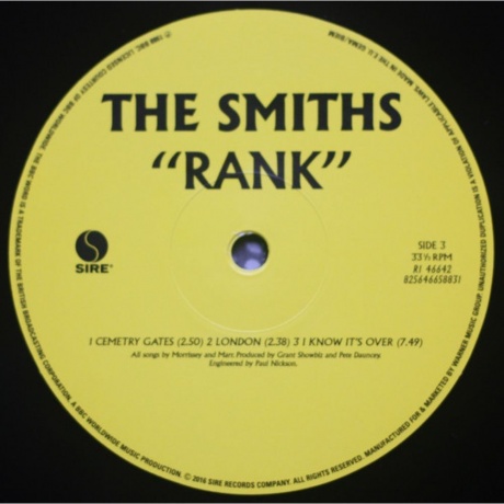 The Smiths - Rank (0825646658831) виниловая пластинка - фото 5