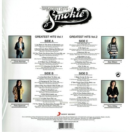 Smokie - Greatest Hits (0888751296213) виниловая пластинка - фото 3