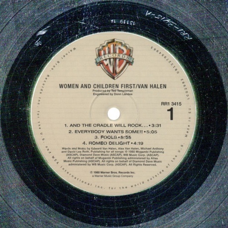 Van Halen - Women And Children First (0081227954963) виниловая пластинка - фото 6