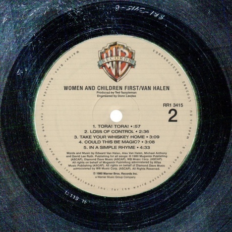 Van Halen - Women And Children First (0081227954963) виниловая пластинка - фото 7