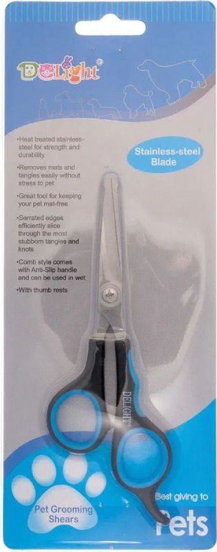 Ножницы DeLiGHT 87155 для стрижки морды с закругленными концами 15,5 см (полотно 4,5 см) - фото 1