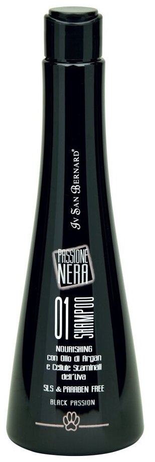 Шампунь питательный с аргановым маслом 250 мл ISB Black Passion 01