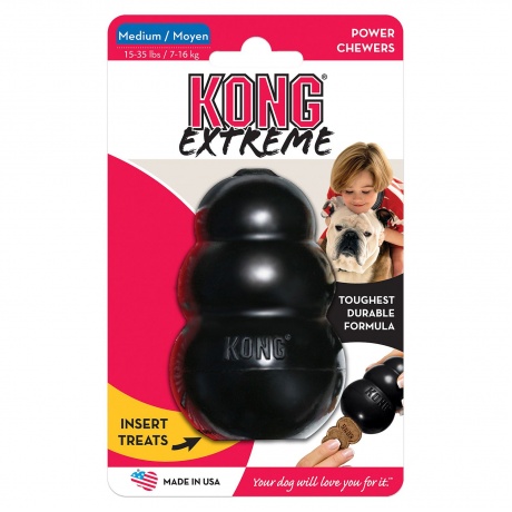 Kong Extreme игрушка для собак КОНГ очень прочная средняя 8 х 6 см - фото 4