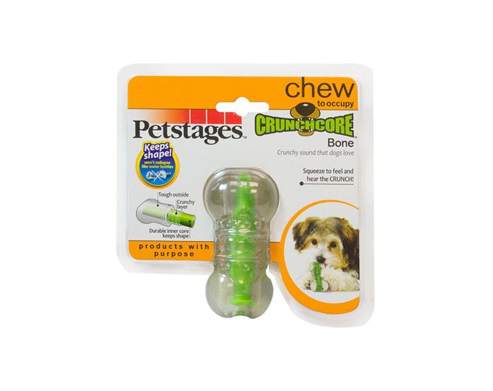 Petstages игрушка для собак Хрустящая косточка резиновая 8 см очень маленькая