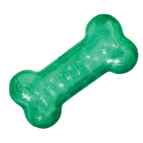 KONG игрушка для собак Squezz Crackle хрустящая косточка средняя 15х4 см, цвета в ассортименте - фото 3