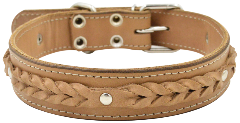 

Ошейник для собак 0654Б 2сл 36 мм колосок длина до 60 см бежевый