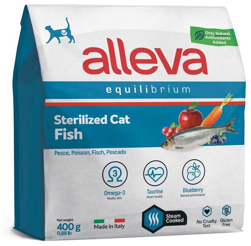 Корм сухой ALLEVA EQUILIBRIUM CAT Adult Sensitive Fish для взрослых кошек с рыбой 0,4 кг 1059