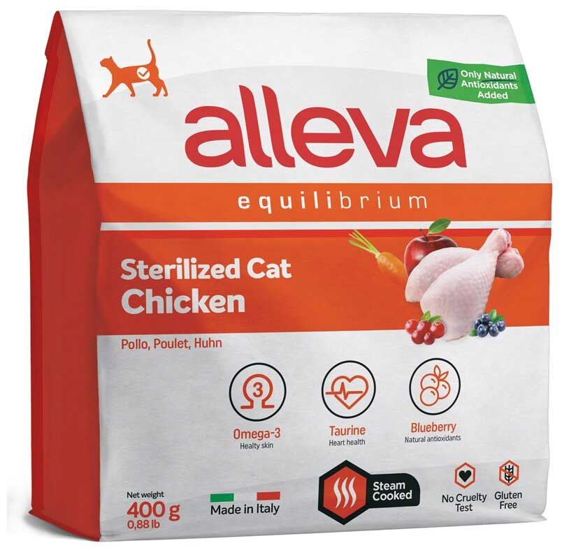 Корм сухой ALLEVA EQUILIBRIUM CAT Adult Chicken для взрослых кошек с курицей 0,4 кг 1035