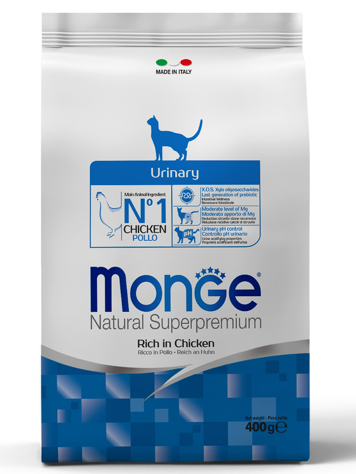 Корм сухой Monge Cat Urinary  для кошек профилактика МКБ 400г
