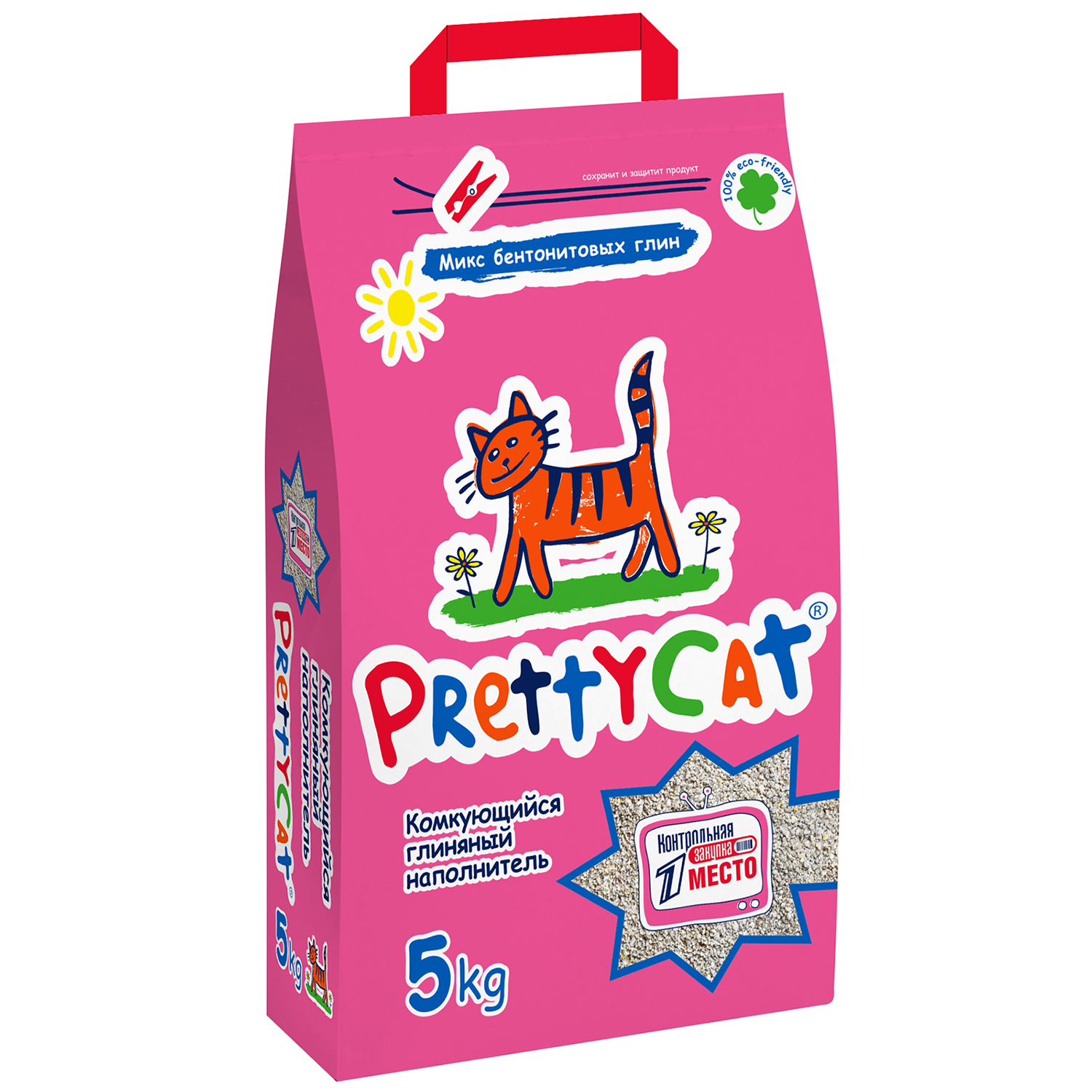 PrettyCat наполнитель комкующийся для кошачьих туалетов 