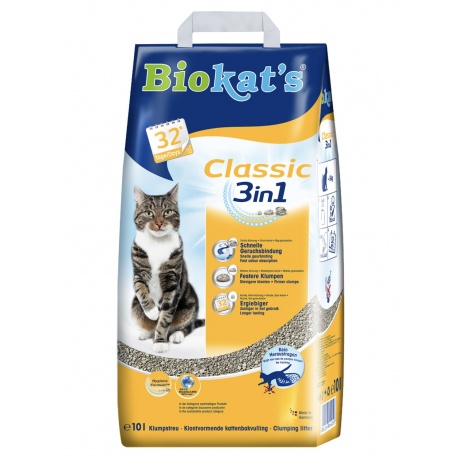 BIOKAT'S  CLASSIC наполнитель комкующийся 10 л (10 кг) - фото 2