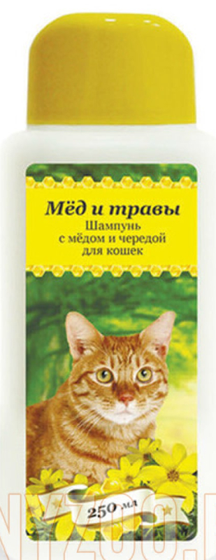 Шампунь для кошек Пчелодар с медом и чередой 250 мл 1038