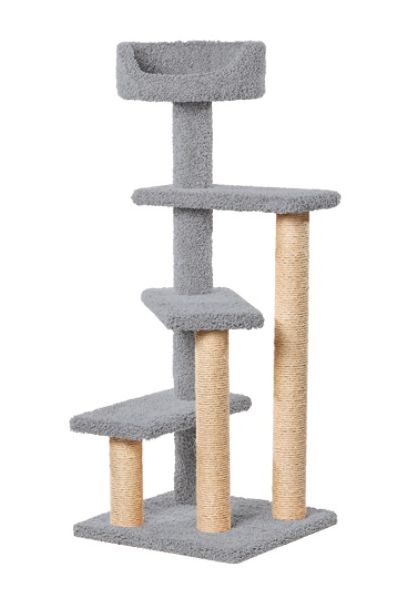 

Винтовая лестница для кошек ковролин, серый