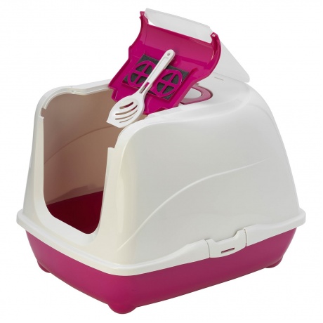 Moderna био-туалет Flip Cat 50x39x37h см с совком, розовый - фото 2