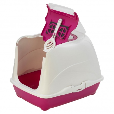 Moderna био-туалет Flip Cat 50x39x37h см с совком, розовый - фото 4