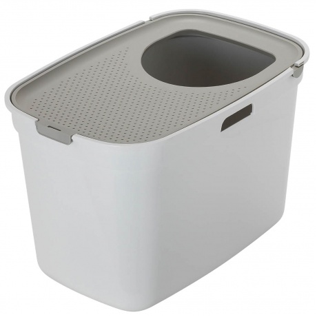 Moderna био-туалет Top Cat 59x39x38h см, вертикальный вход, бело-серый - фото 1