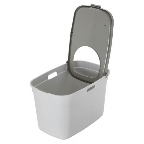 Moderna био-туалет Top Cat 59x39x38h см, вертикальный вход, бело-серый - фото 5