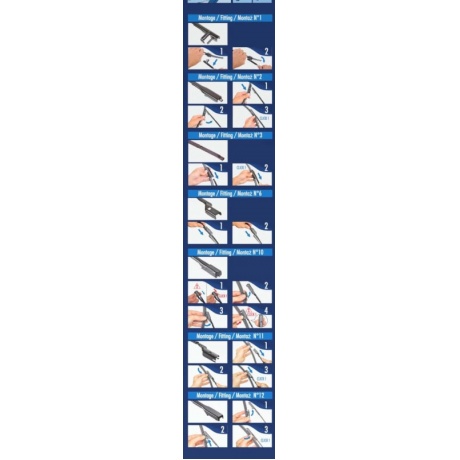 Щетка стеклоочистителя комплект VALEO Silencio, 750мм/30&quot;, 705мм/28&quot;, узкая верхняя кнопка, бескаркасная, передняя, 2 шт, 577886 - фото 5