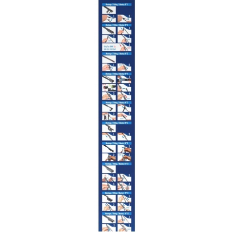 Щетка стеклоочистителя комплект VALEO Silencio, 650мм/26&quot;, 650мм/26&quot;, боковой штырь, бескаркасная, передняя, 2 шт, 577869 - фото 5