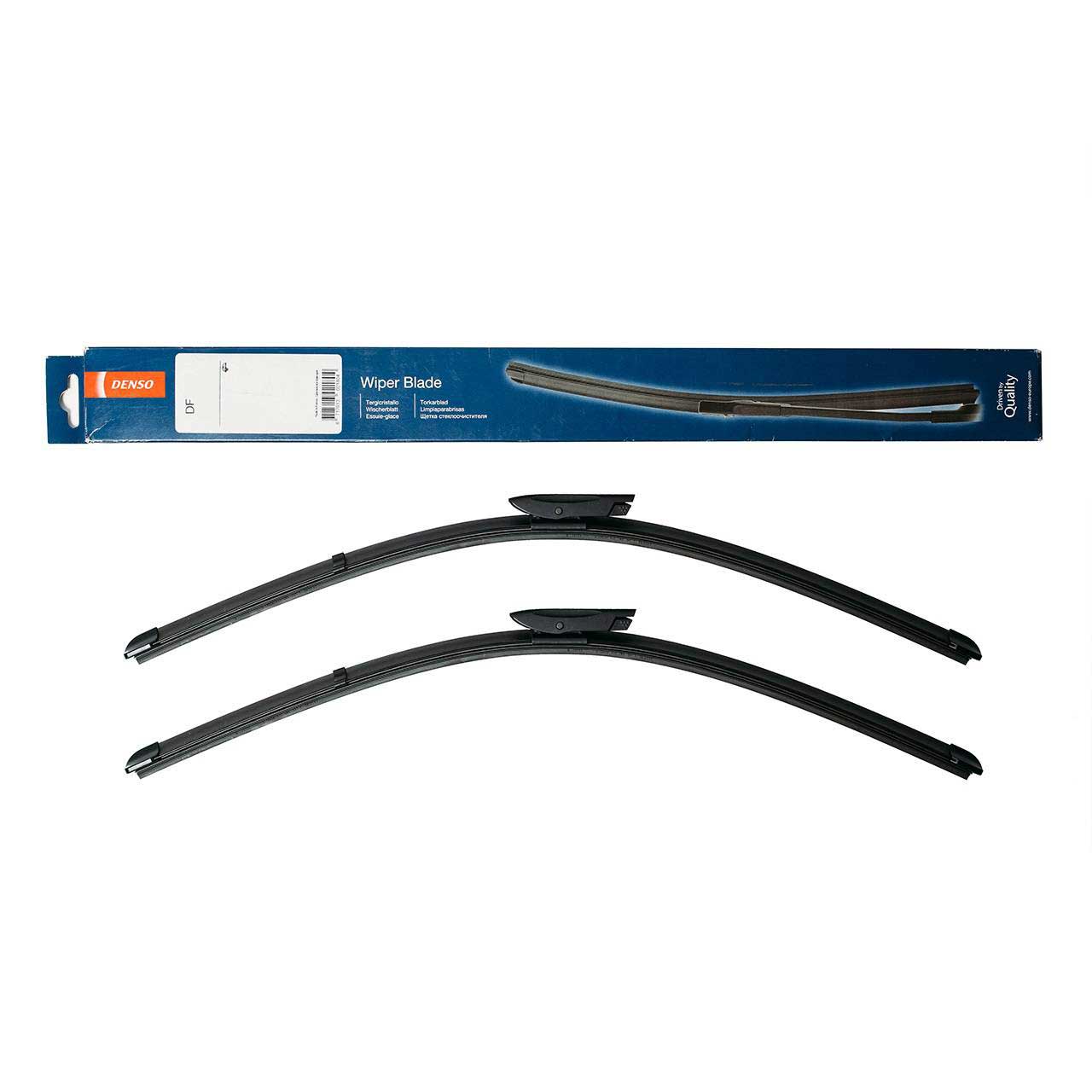 Щетка стеклоочистителя комплект DENSO Flat Blade бескаркасная, 650/475мм, 2 шт, DF-022