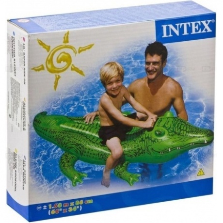 Игрушка надувная для плавания "Крокодил" 168*86см малый 58546NP - фото 4