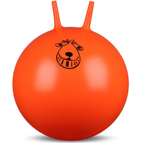 Мяч гимнастический с рожками INDIGO IN004 65 см Оранжевый - фото 1
