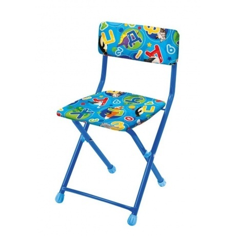 Стул  детский складной "Умница"( сиденье и спинка мягкие ) СТУ-1/10 с буквами