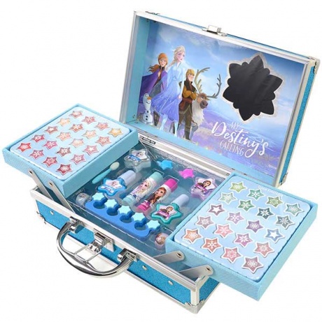 Игровой набор детской декоративной косметики для лица и ногтей в кейсе Frozen  Markwins 1599018E - фото 1