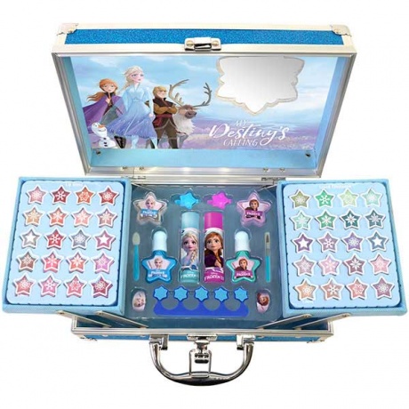 Игровой набор детской декоративной косметики для лица и ногтей в кейсе Frozen  Markwins 1599018E - фото 2