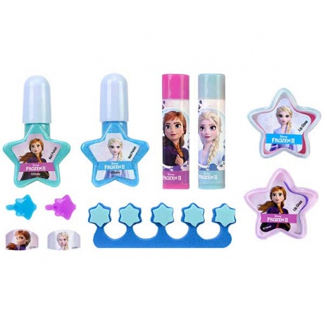 Игровой набор детской декоративной косметики для лица и ногтей в кейсе Frozen  Markwins 1599018E - фото 3