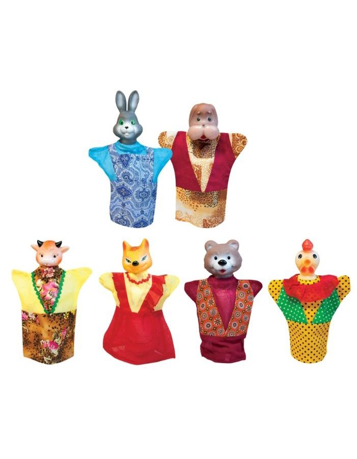 Фото - Кукольный театр Зайкина избушка 6 персонажей в коробке игровые фигурки кудесники игрушка заюшкина избушка 6 персонажей