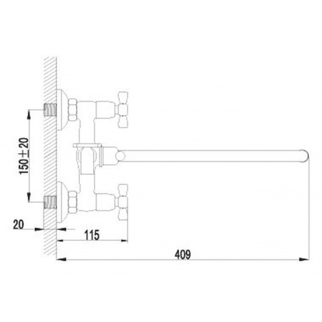 Смеситель для ванны Lemark Benefit LM2551C - фото 3