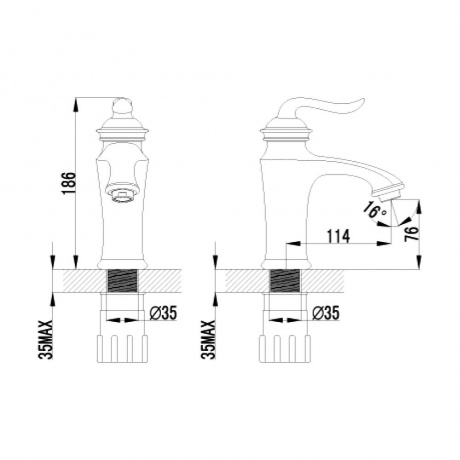 Смеситель для раковины Lemark Brava LM4706G - фото 3