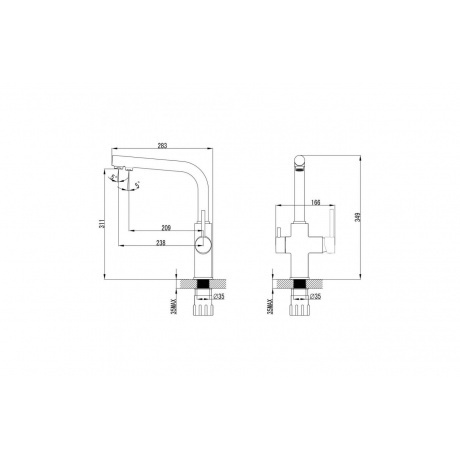 Смеситель для кухни Lemark Comfort LM3060C - фото 2