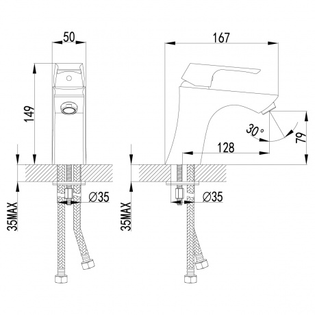 Смеситель для раковины Lemark Unit LM4506C - фото 5