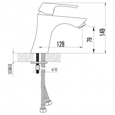Смеситель для раковины Lemark Unit LM4506C - фото 6