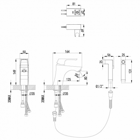 Смеситель для раковины Lemark Unit LM4516C - фото 7