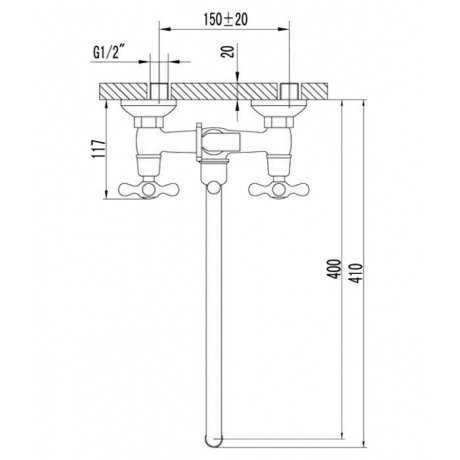 Смеситель для ванны Lemark Standard LM2151C - фото 3