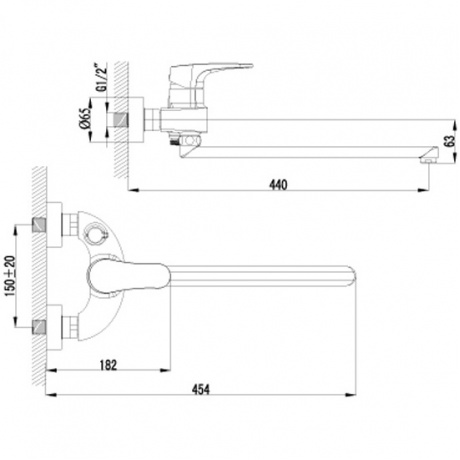 Смеситель для ванны Lemark Shift LM4317C - фото 3