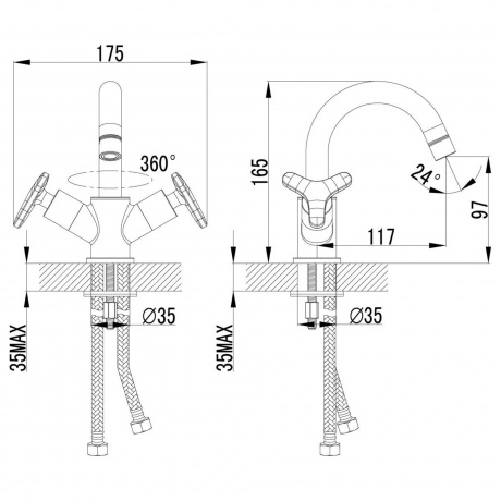 Смеситель для раковины Lemark Plus Spirit LM1907C - фото 3