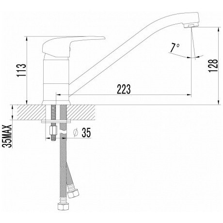 Смеситель для кухни Lemark Pramen LM3304C - фото 3