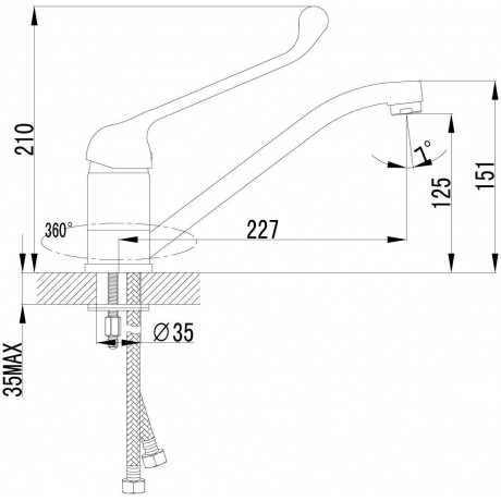 Смеситель для кухни Lemark Project LM4604C - фото 3