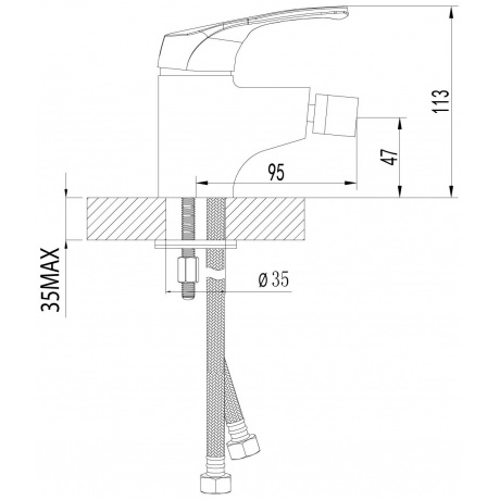 Смеситель для биде Lemark Omega LM3108C - фото 3