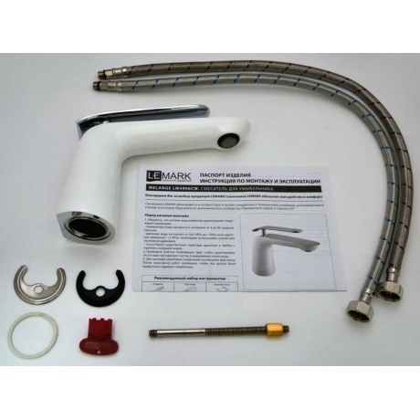 Смеситель для раковины Lemark Melange LM4906CW - фото 7