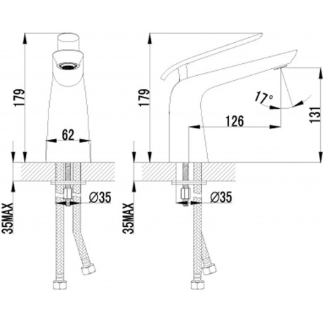 Смеситель для раковины Lemark Melange LM4906CW - фото 9
