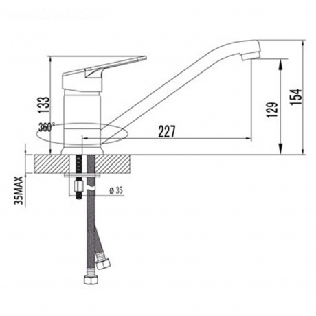 Смеситель для кухни Lemark Luna LM4104C - фото 2